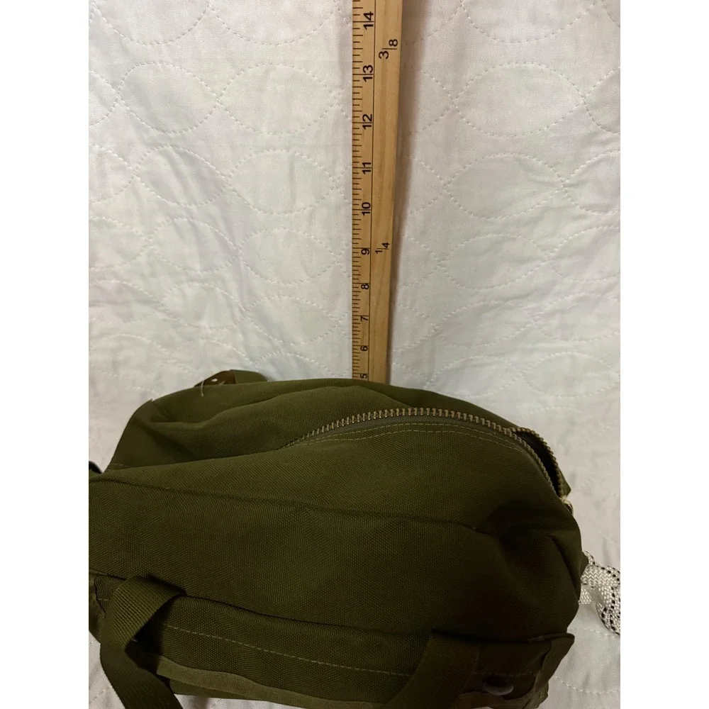 Unsettle & Co Commuter Bag Olive Green Canvas Rope Strap Carabiner Crossbody